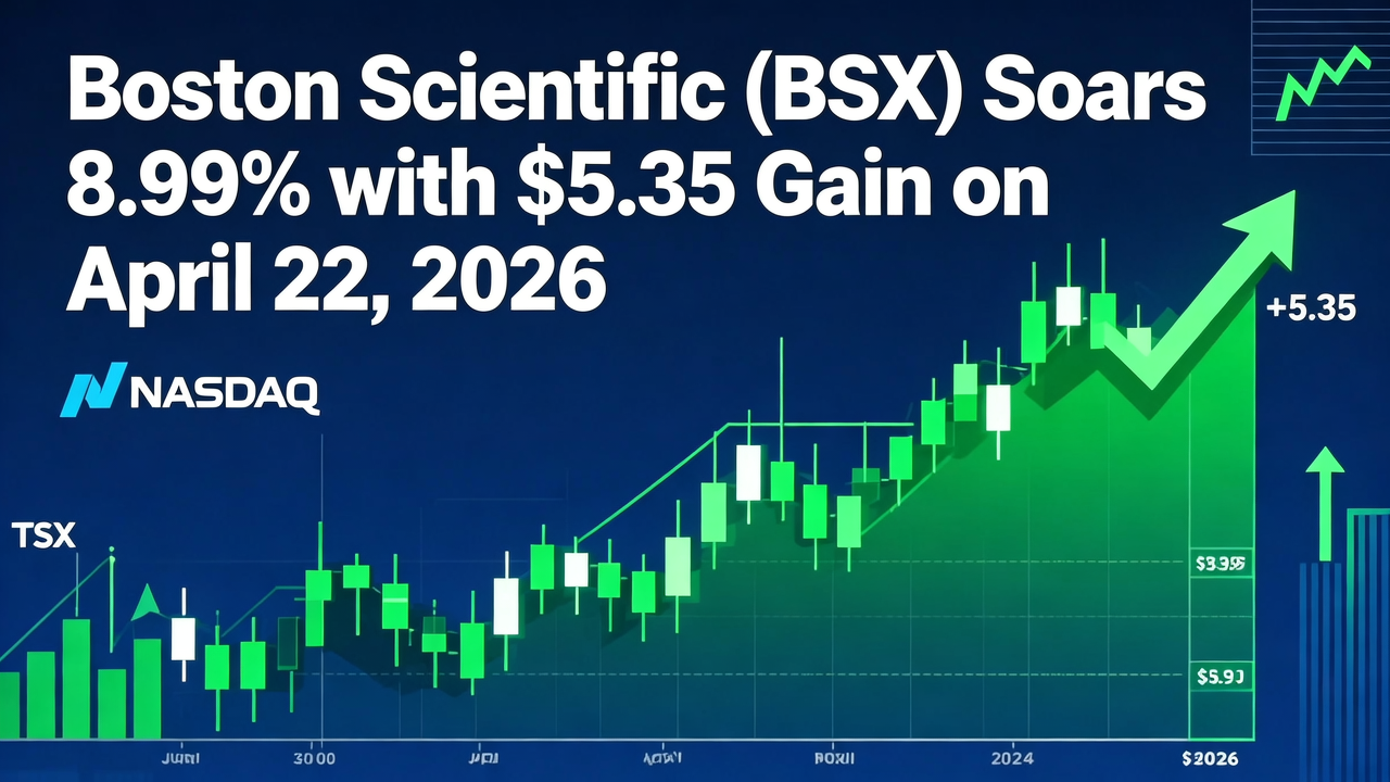 Boston Scientific (BSX) Soars 8.99% with $5.35 Gain on April 22, 2026