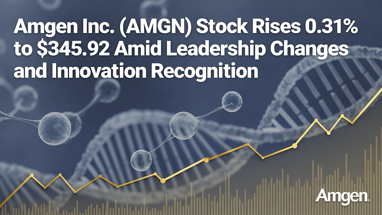 Amgen Inc. (AMGN) Stock Rises 0.31% to $345.92 Amid Leadership Changes and Innovation Recognition