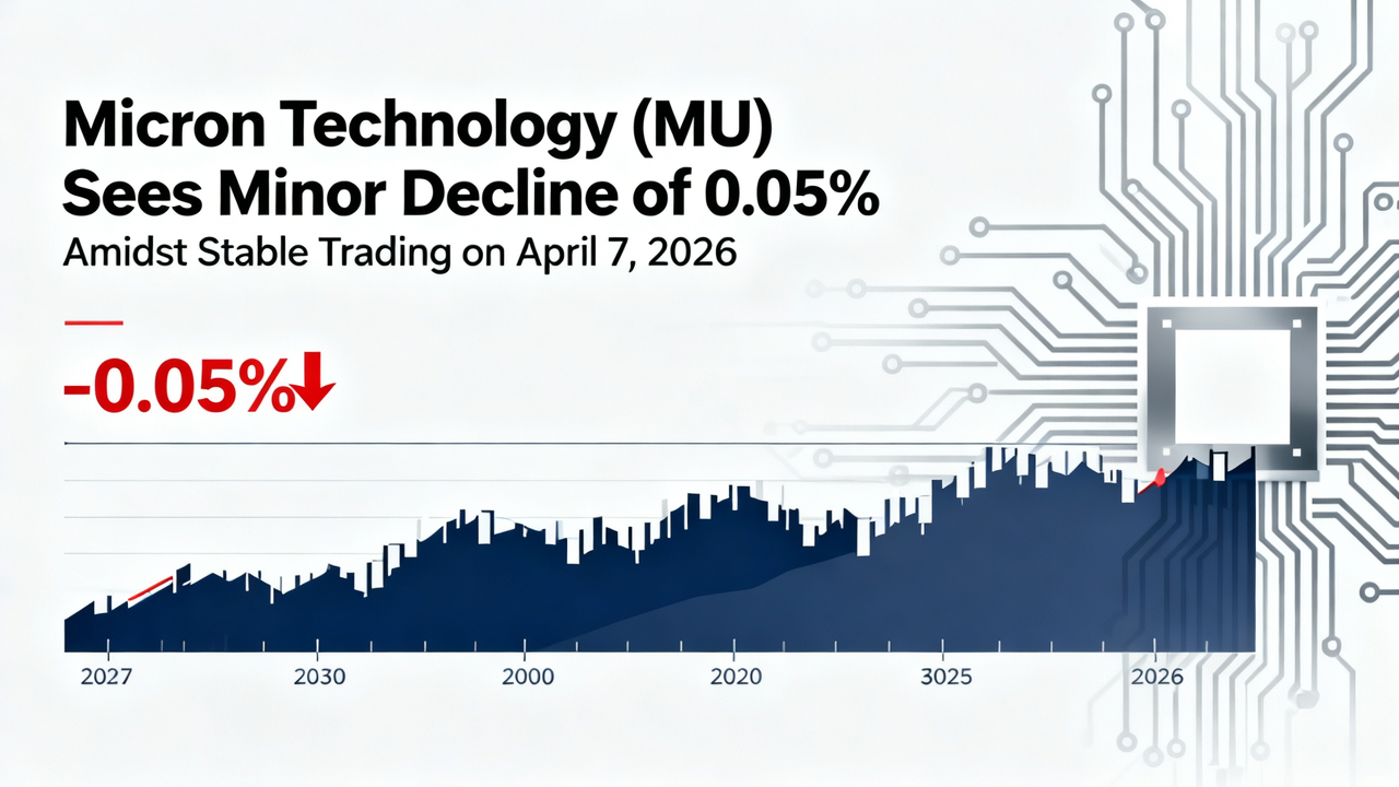 Micron Technology (MU) Sees Minor Decline of 0.05% Amidst Stable Trading on April 7, 2026