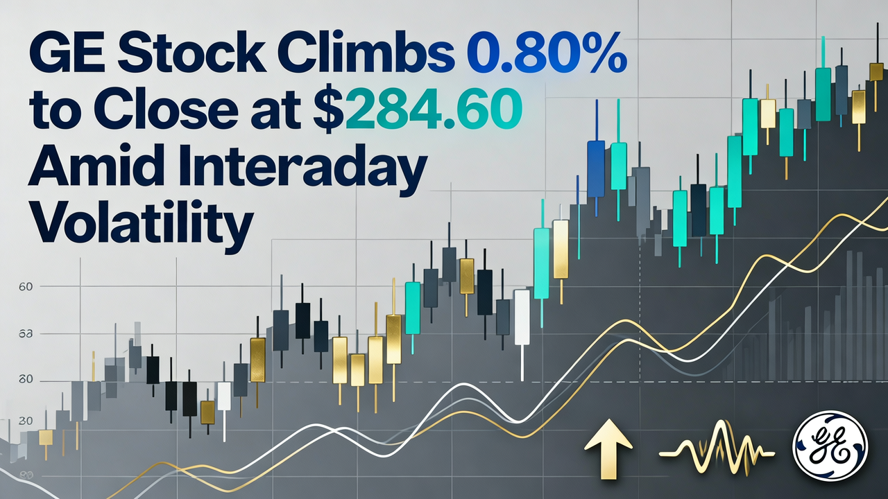 GE Stock Climbs 0.80% to Close at $284.60 Amid Intraday Volatility