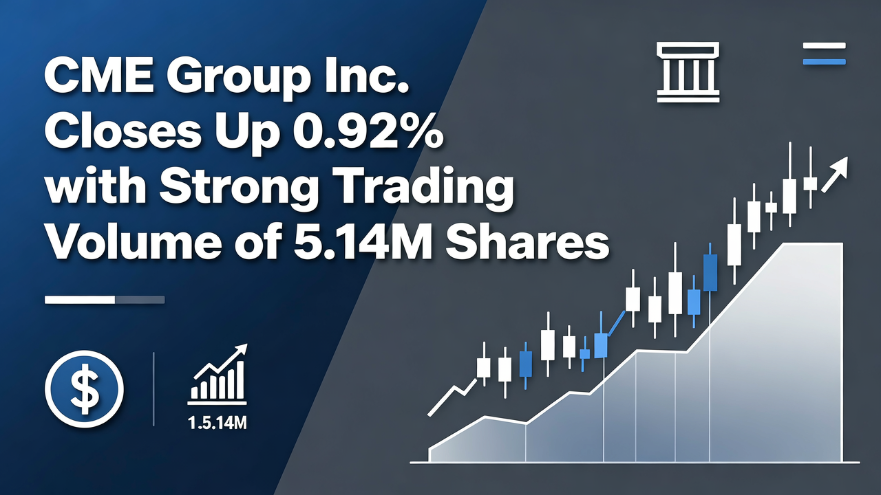 CME Group Inc. Closes Up 0.92% with Strong Trading Volume of 5.14M Shares