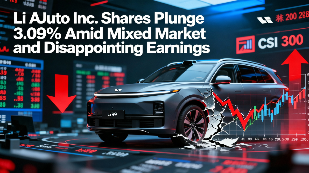 Li Auto Inc. Shares Plunge 3.09% Amid Mixed Market and Disappointing Earnings