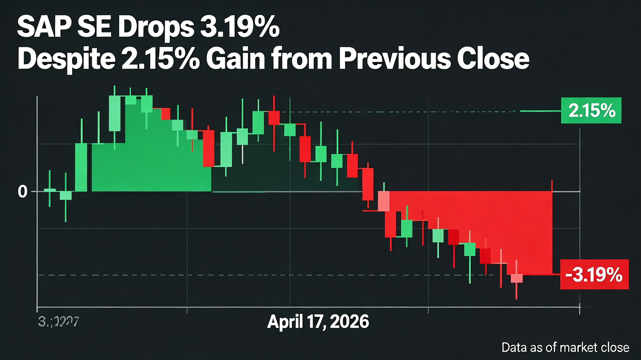 SAP SE Drops 3.19% Despite 2.15% Gain from Previous Close on April 17, 2026