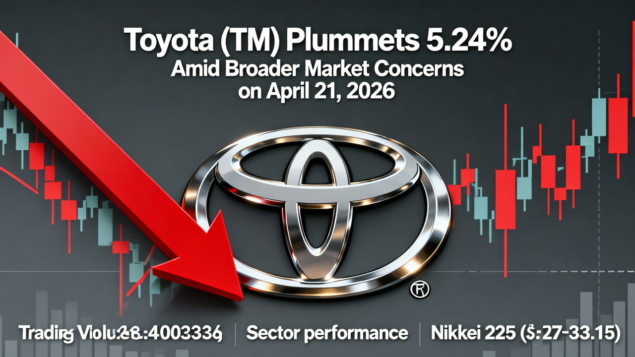 Toyota (TM) Plummets 5.24% Amid Broader Market Concerns on April 21, 2026