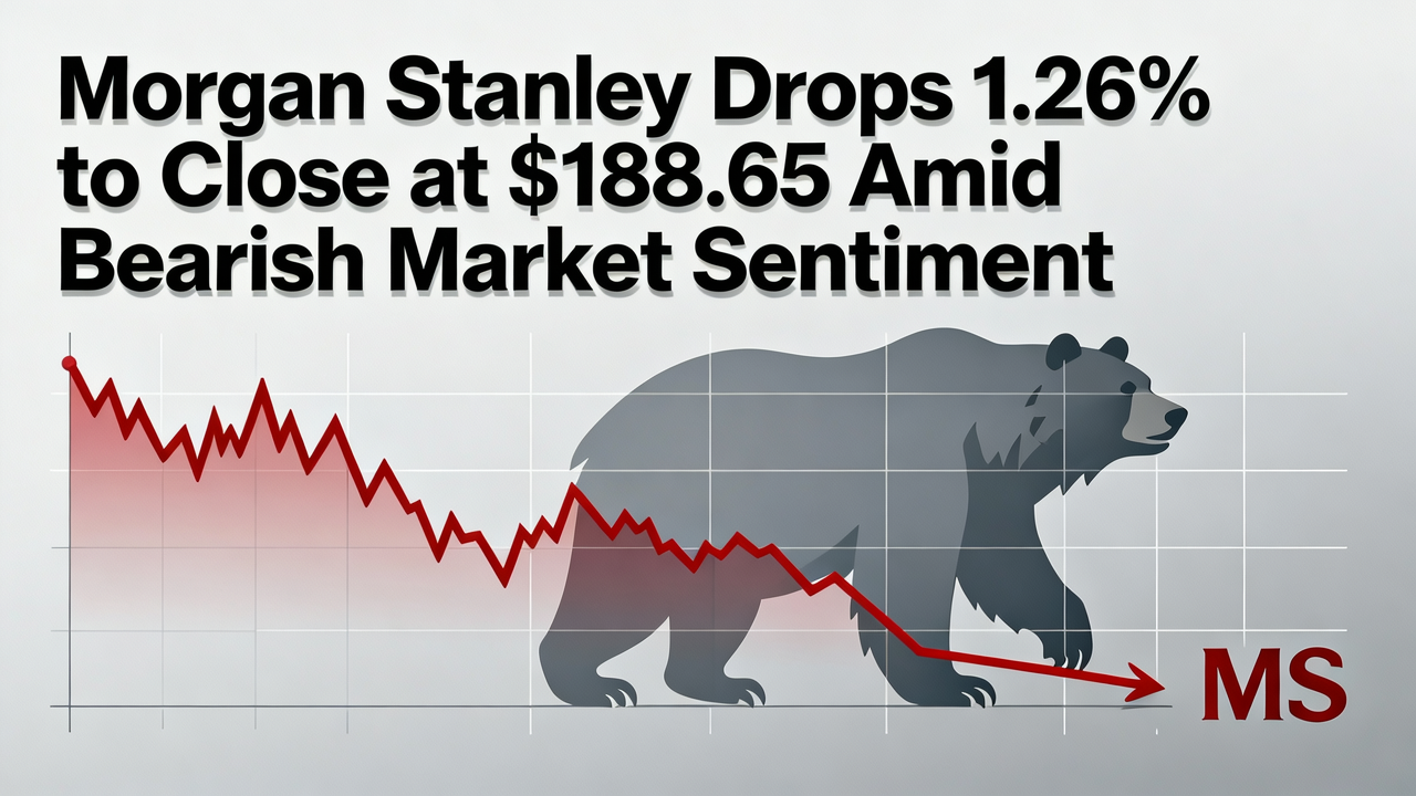 Morgan Stanley Drops 1.26% to Close at $188.65 Amid Bearish Market Sentiment