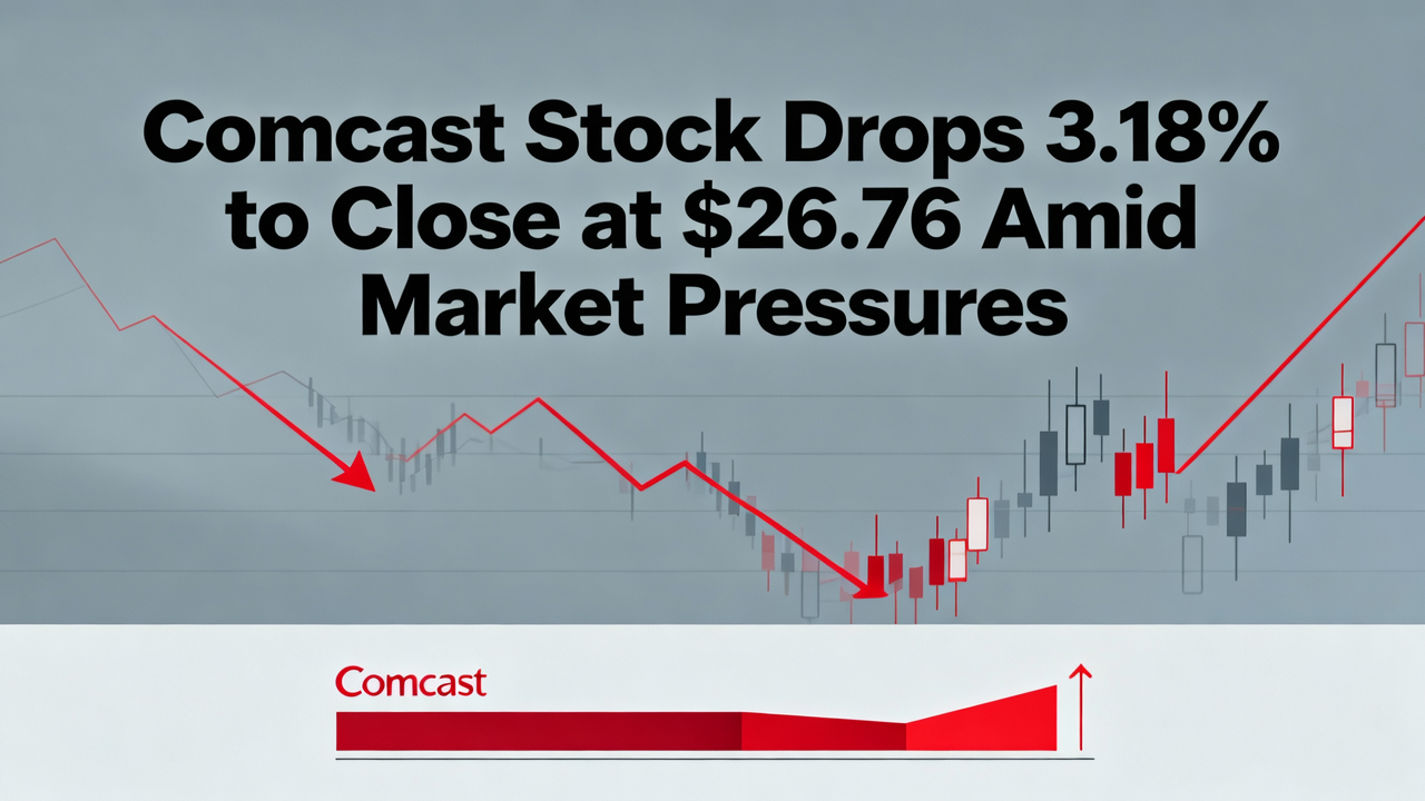 Comcast Stock Drops 3.18% to Close at $26.76 Amid Market Pressures