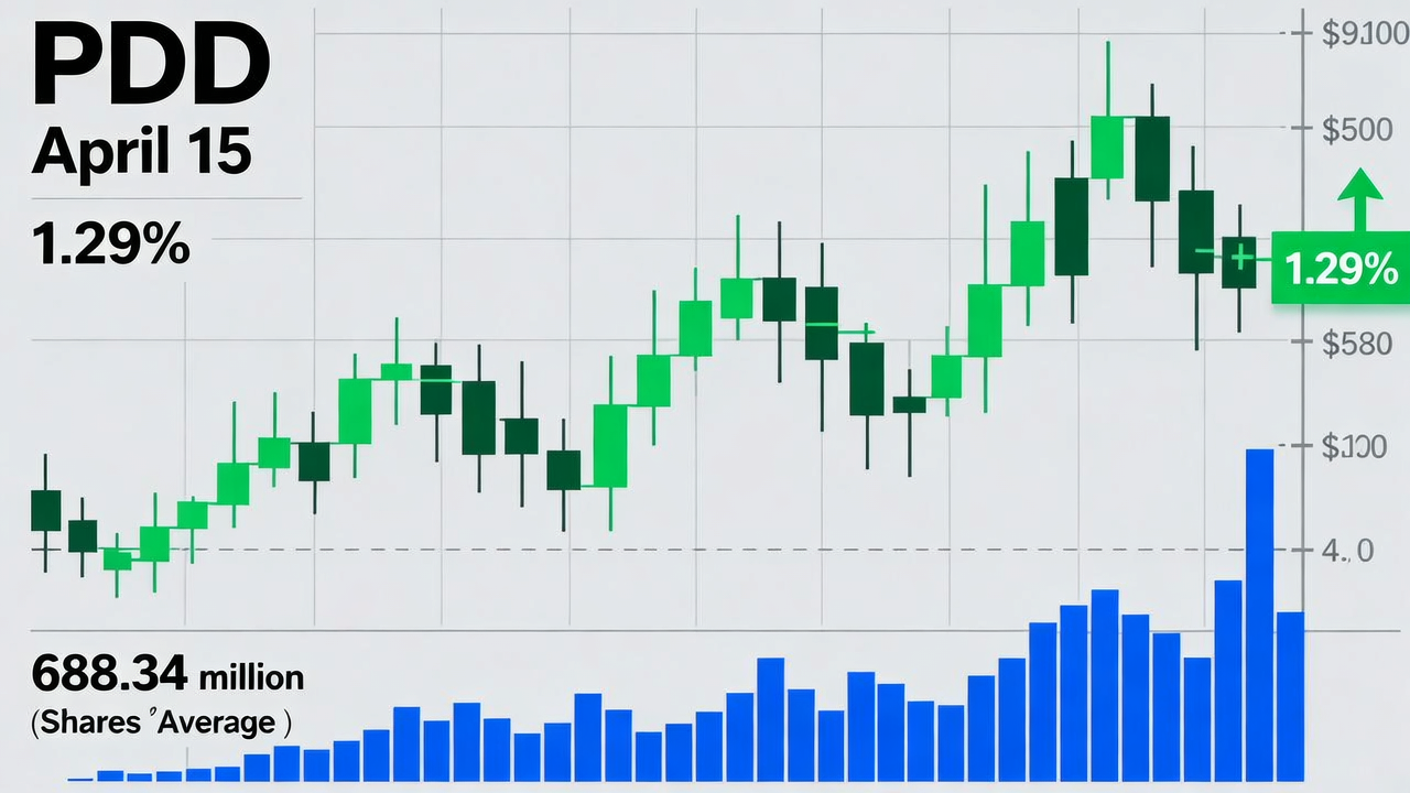 PDD Gains 1.29% with Strong Trading Volume of 688.34 Million Shares on April 15