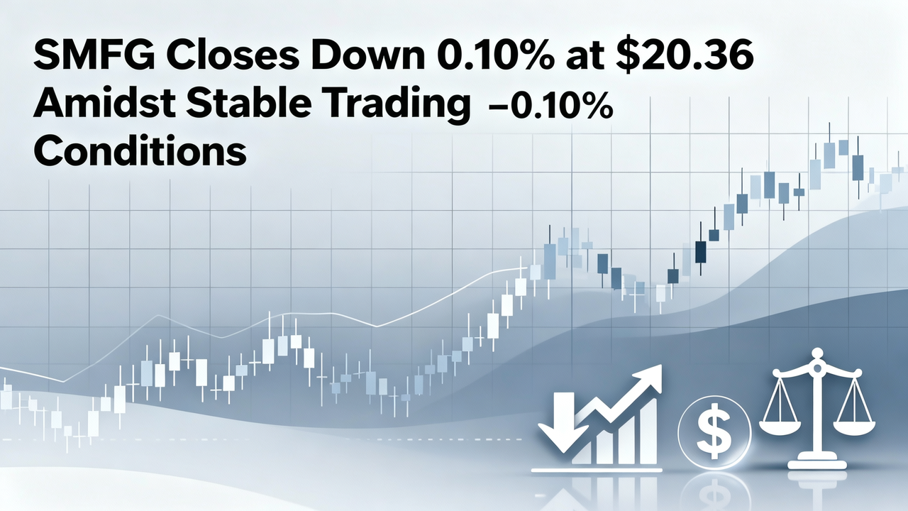 SMFG Closes Down 0.10% at $20.36 Amidst Stable Trading Conditions