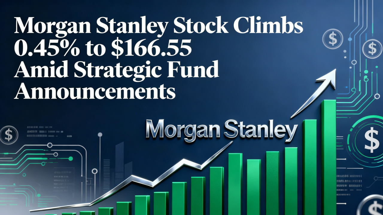 Morgan Stanley Stock Climbs 0.45% to $166.55 Amid Strategic Fund Announcements