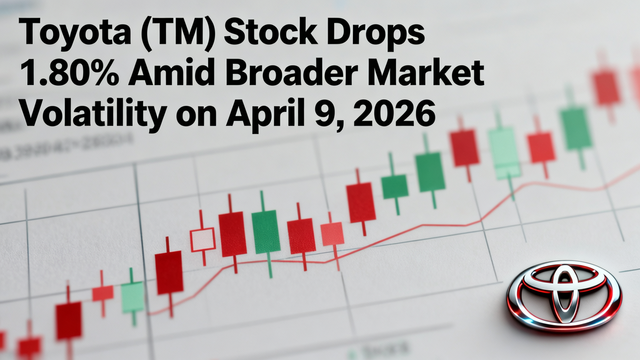 Toyota (TM) Stock Drops 1.80% Amid Broader Market Volatility on April 9, 2026