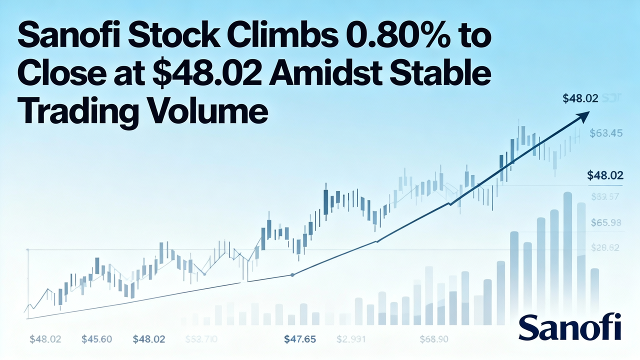 Sanofi Stock Climbs 0.80% to Close at $48.02 Amidst Stable Trading Volume