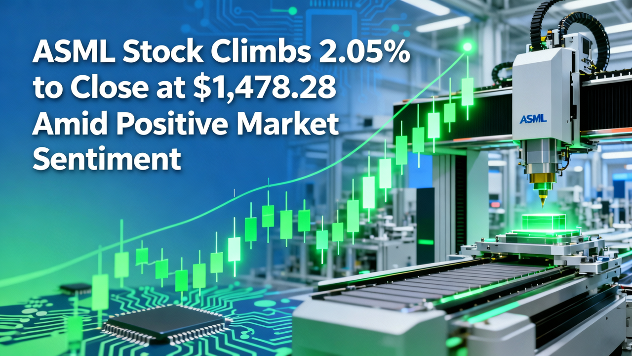 ASML Stock Climbs 2.05% to Close at $1,478.28 Amid Positive Market Sentiment