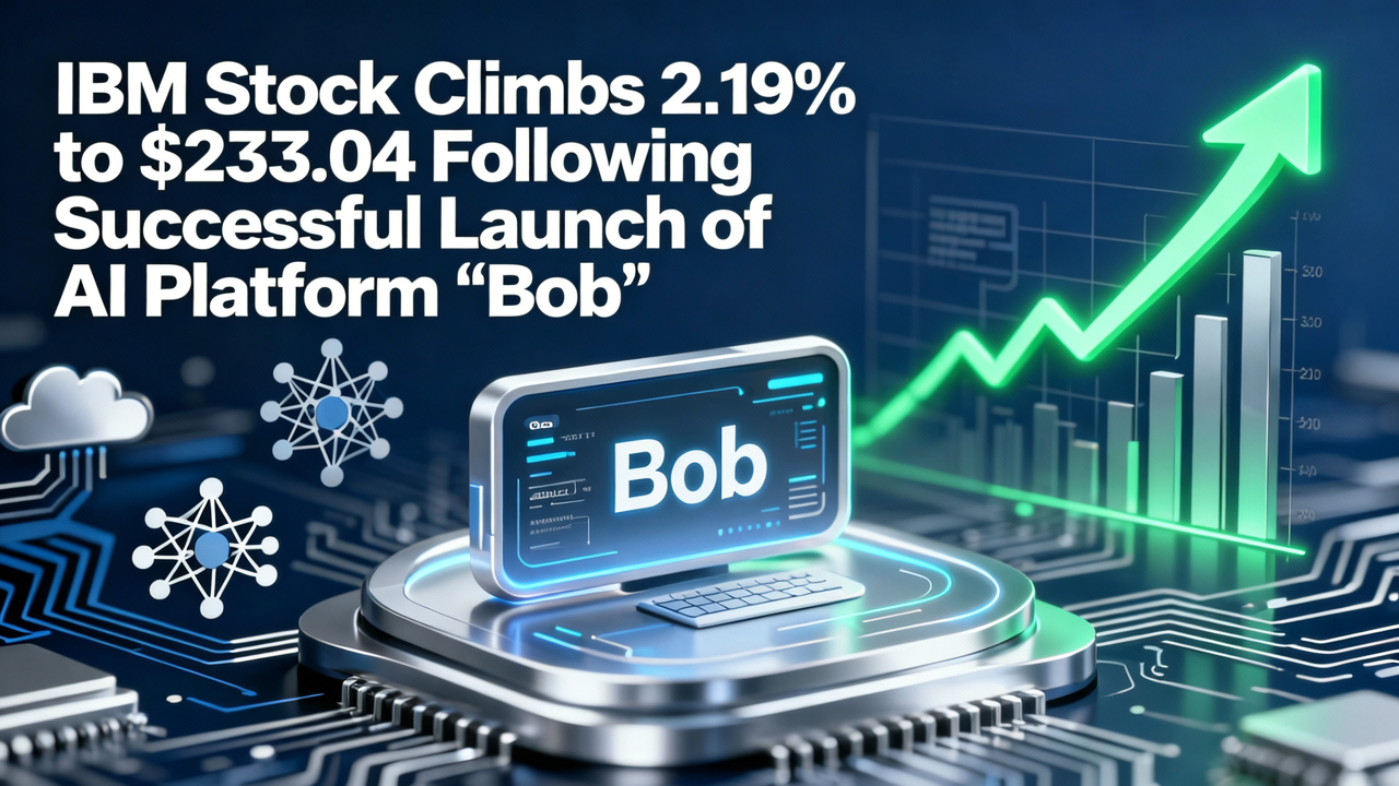 IBM Stock Climbs 2.19% to $233.04 Following Successful Launch of AI Platform 'Bob'