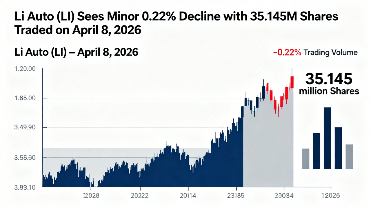 Li Auto (LI) Sees Minor 0.22% Decline with 35.145M Shares Traded on April 8, 2026
