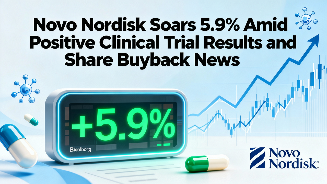 Novo Nordisk Soars 5.9% Amid Positive Clinical Trial Results and Share Buyback News