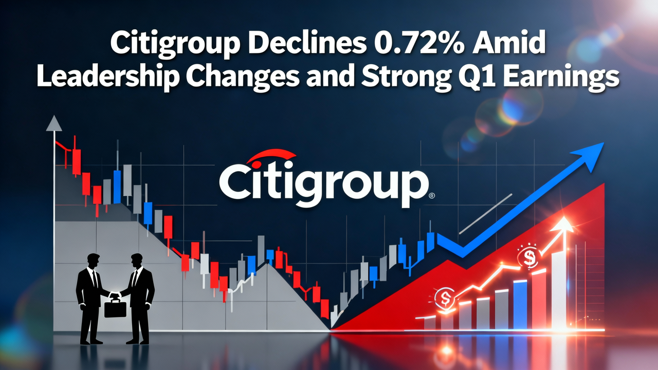 Citigroup Declines 0.72% Amid Leadership Changes and Strong Q1 Earnings