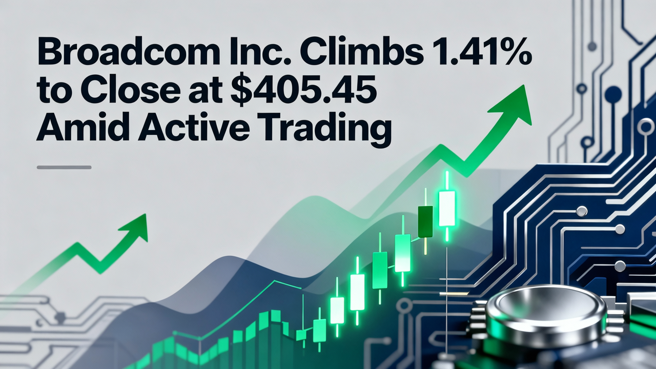 Broadcom Inc. Climbs 1.41% to Close at $405.45 Amid Active Trading
