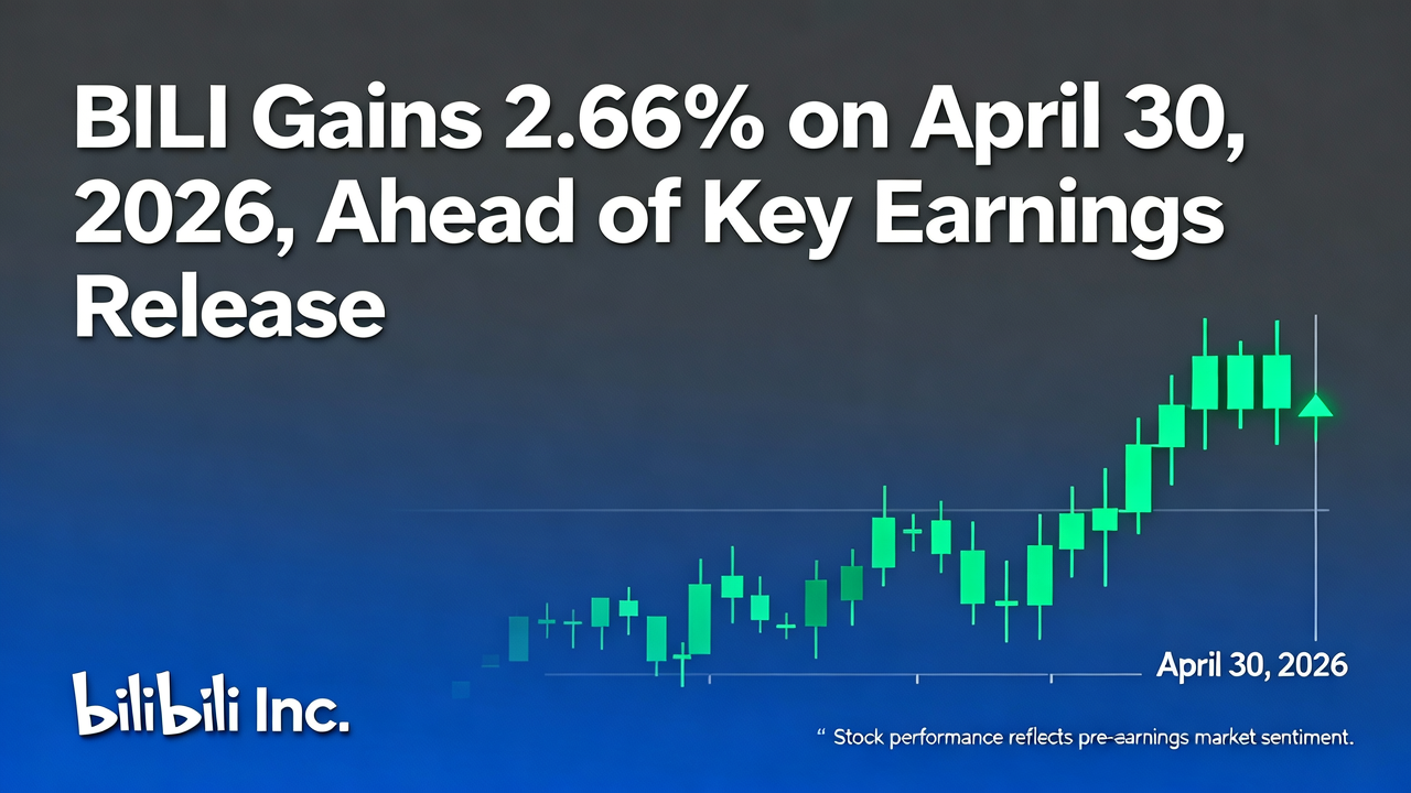 BILI Gains 2.66% on April 30, 2026, Ahead of Key Earnings Release