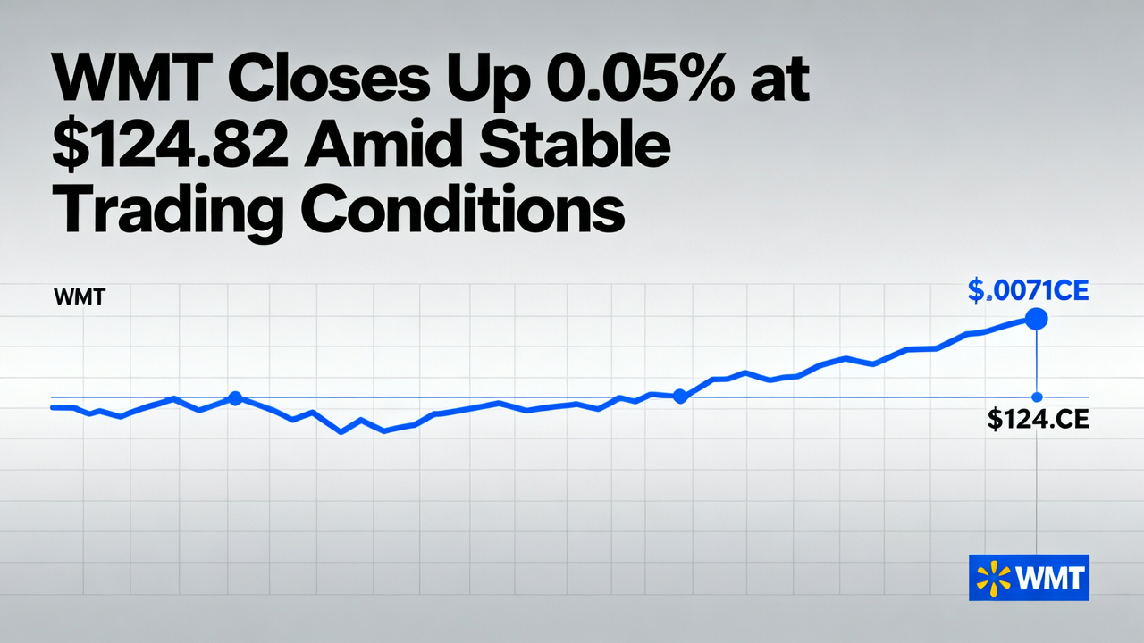 WMT Closes Up 0.05% at $124.82 Amid Stable Trading Conditions