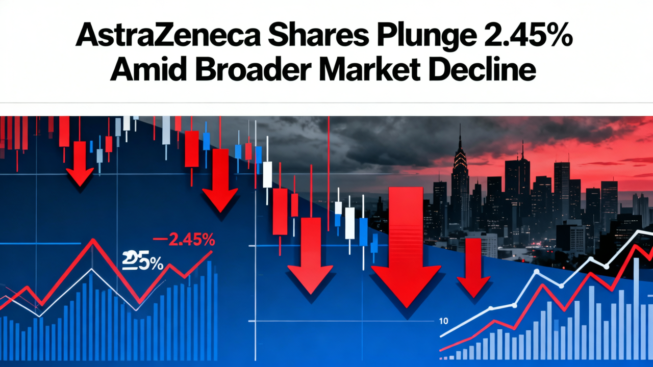 AstraZeneca Shares Plunge 2.45% Amid Broader Market Decline