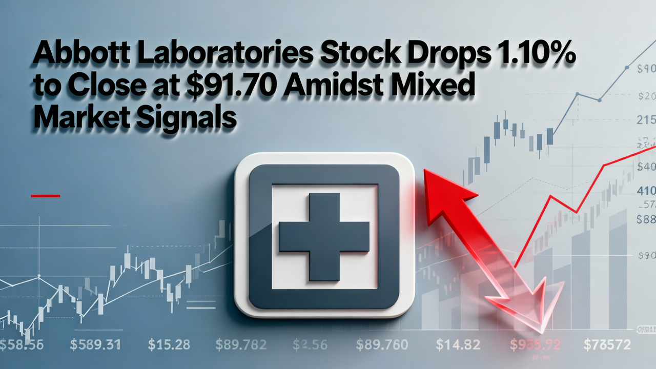 Abbott Laboratories Stock Drops 1.10% to Close at $91.70 Amidst Mixed Market Signals