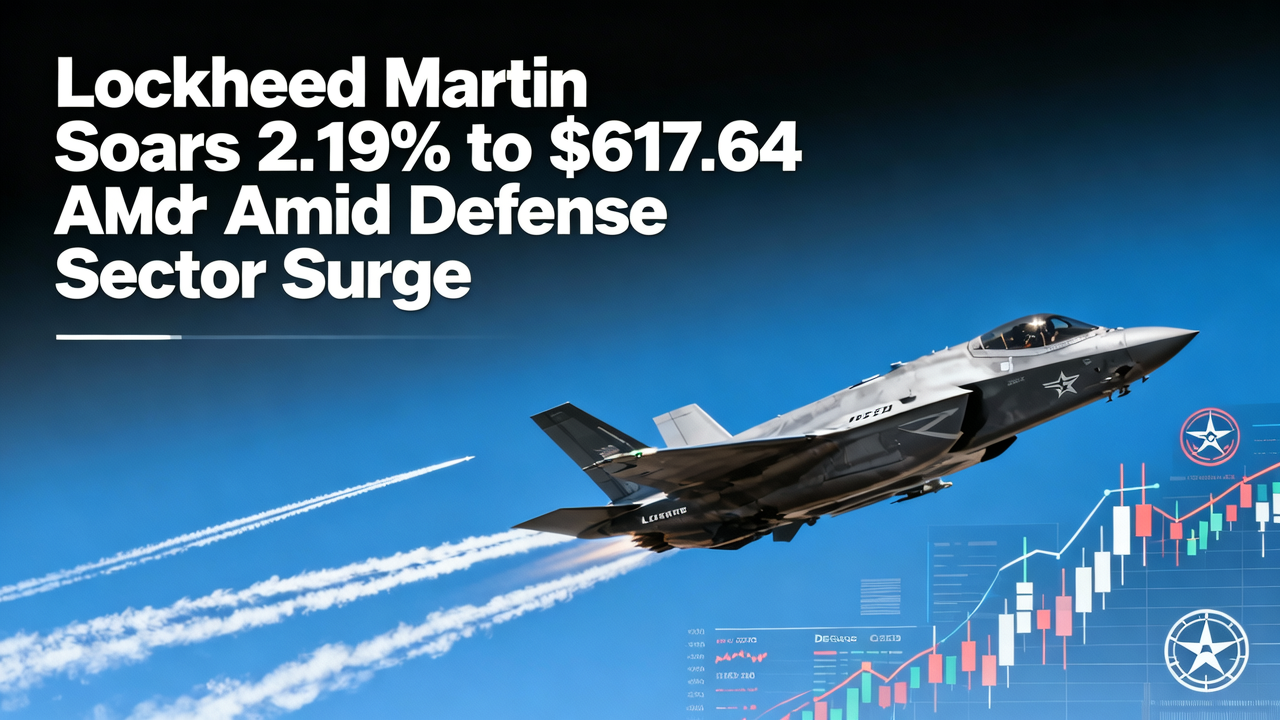 Lockheed Martin Soars 2.19% to $617.64 Amid Defense Sector Surge