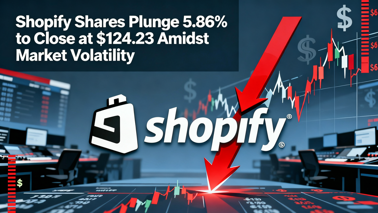 Shopify Shares Plunge 5.86% to Close at $124.23 Amidst Market Volatility