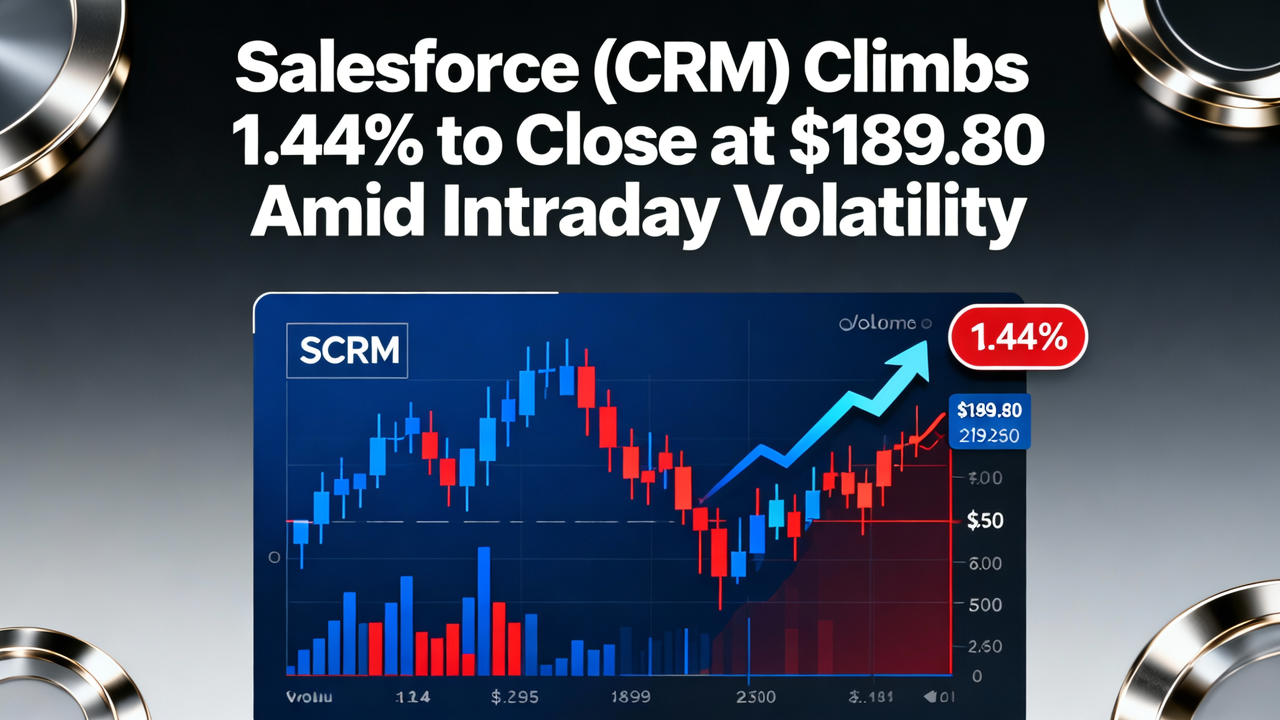 Salesforce (CRM) Climbs 1.44% to Close at $189.80 Amid Intraday Volatility