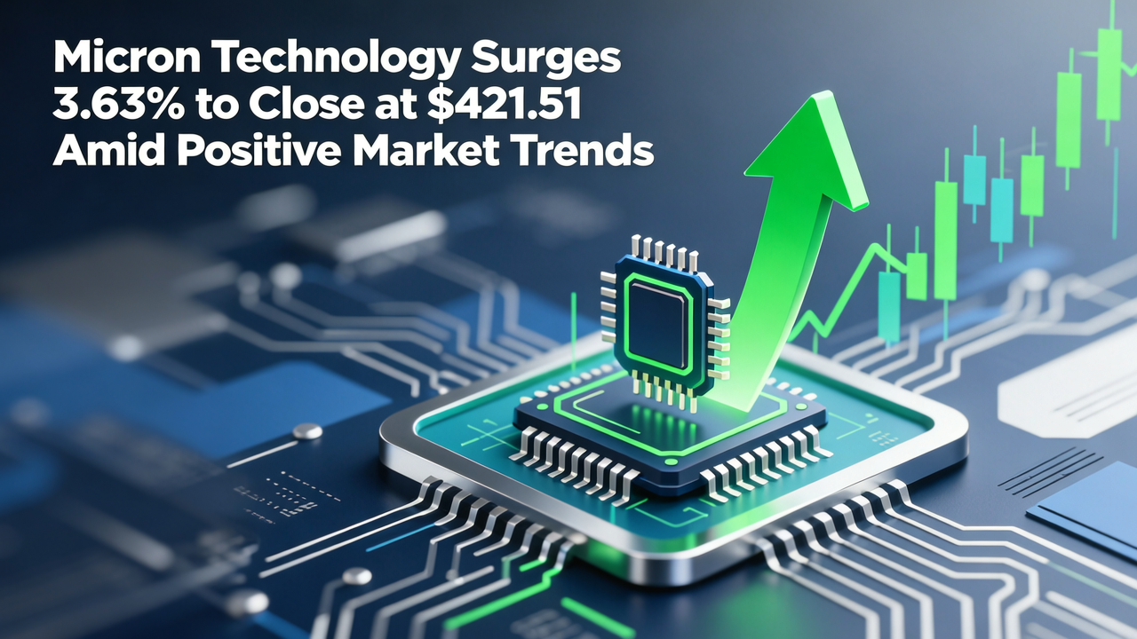 Micron Technology Surges 3.63% to Close at $421.51 Amid Positive Market Trends