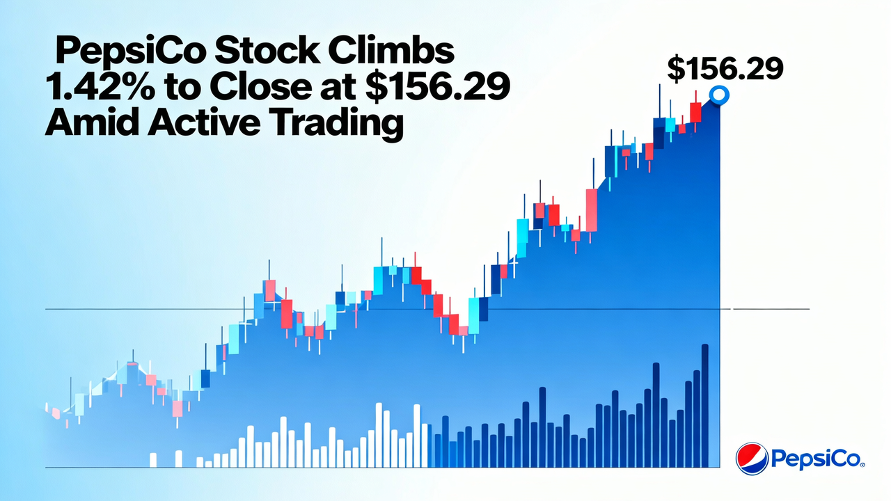 PepsiCo Stock Climbs 1.42% to Close at $156.29 Amid Active Trading