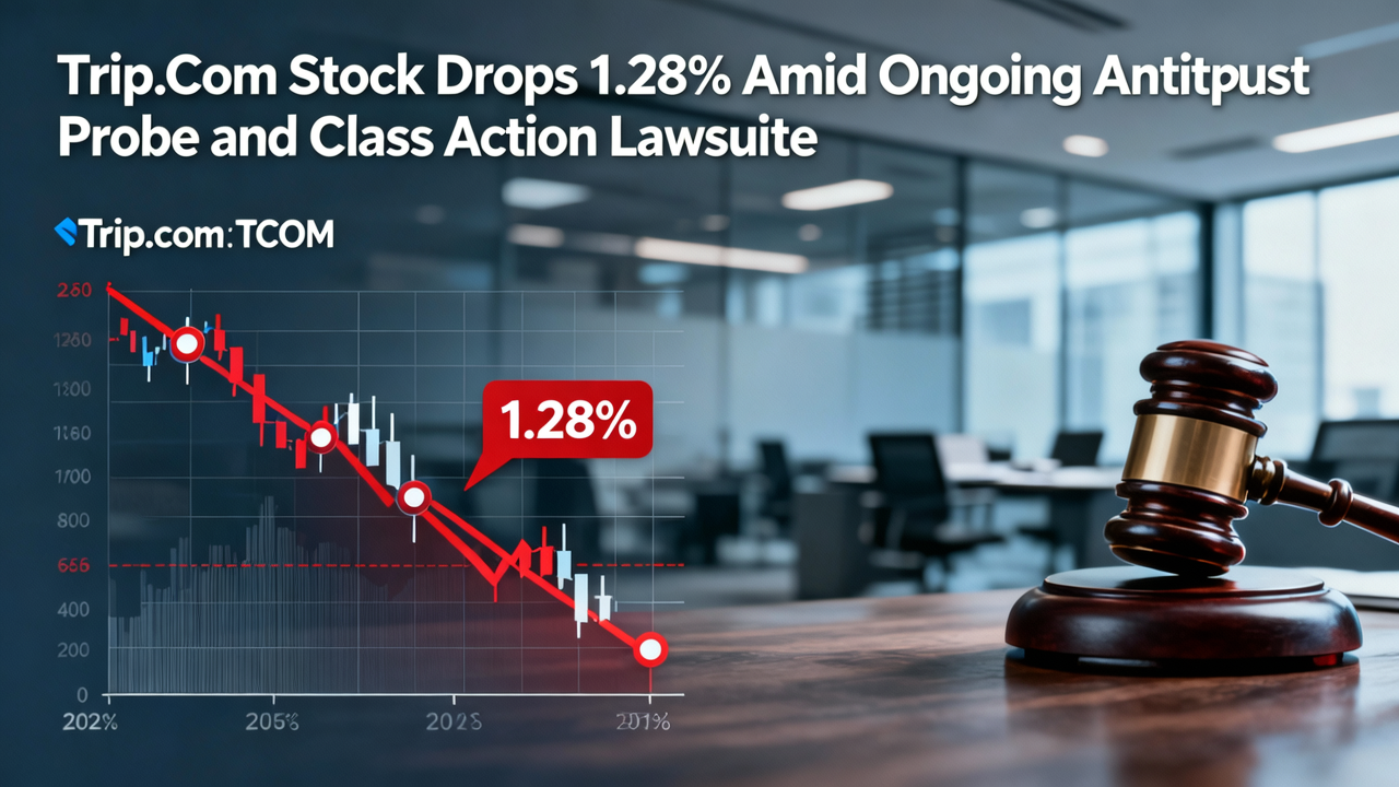 Trip.com Stock Drops 1.28% Amid Ongoing Antitrust Probe and Class Action Lawsuit