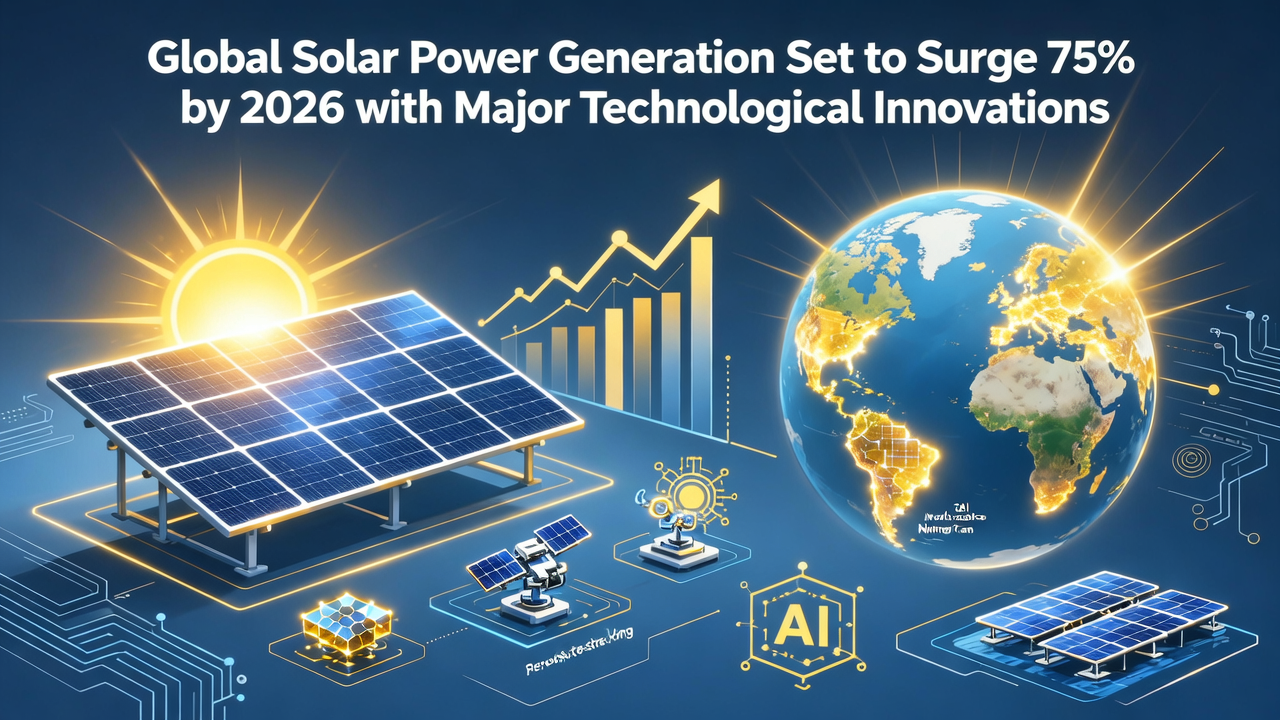 Global Solar Power Generation Set to Surge 75% by 2026 with Major Technological Innovations