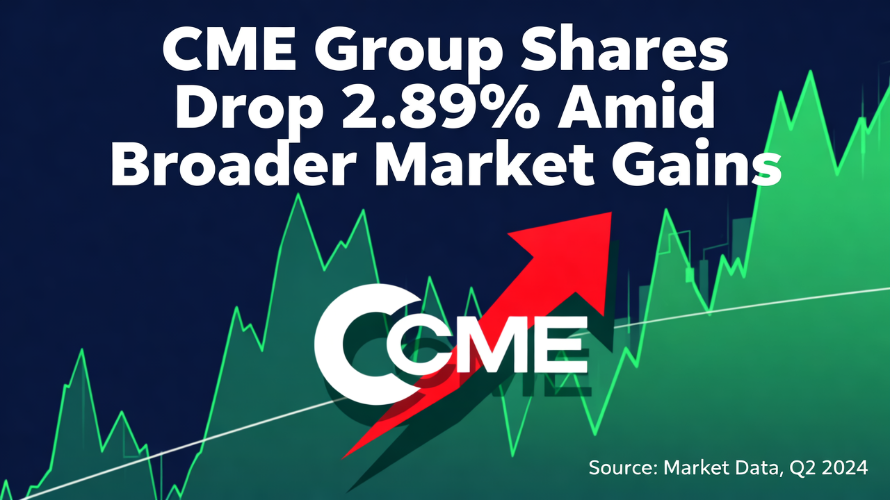 CME Group Shares Drop 2.89% Amid Broader Market Gains