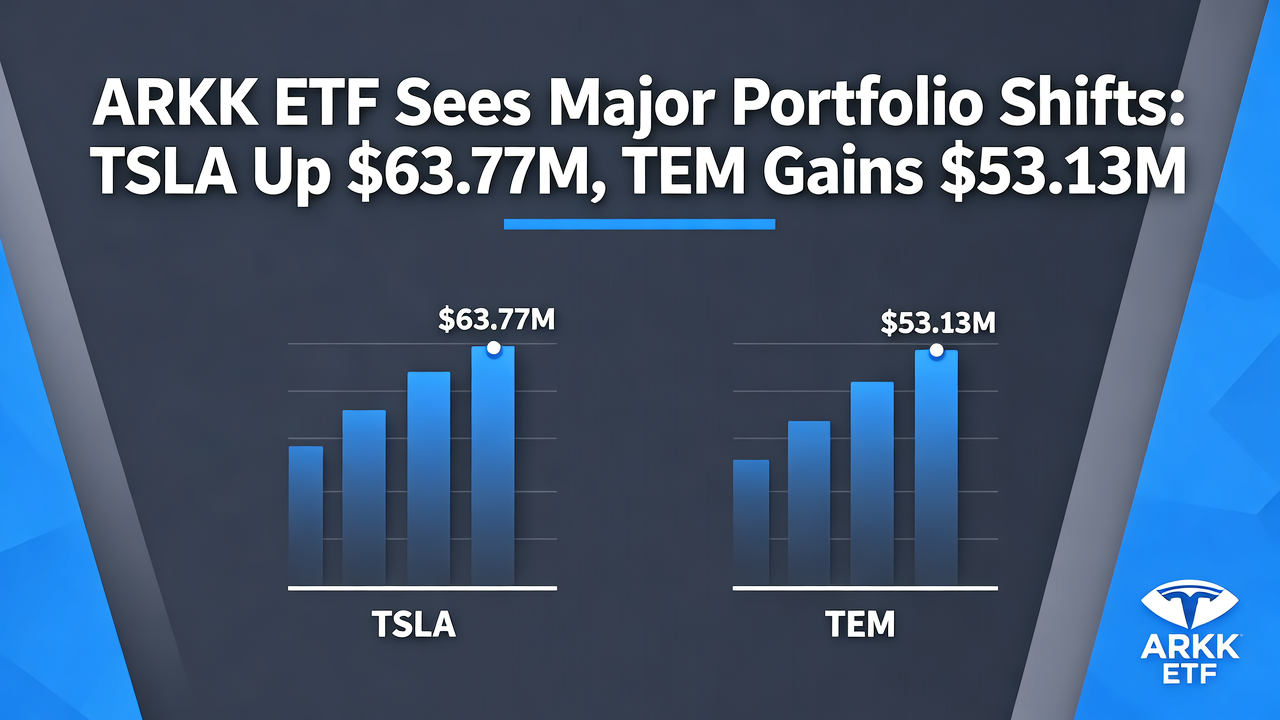 ARKK ETF Sees Major Portfolio Shifts: TSLA Up $63.77M, TEM Gains $53.13M