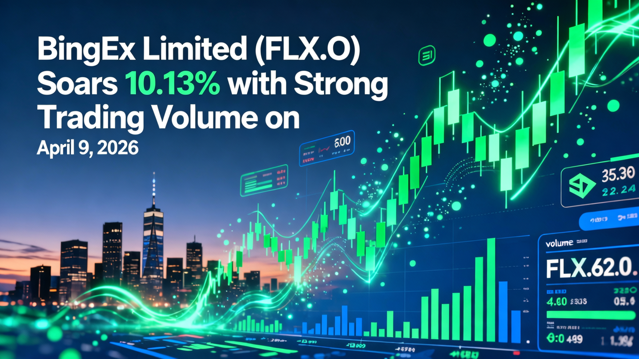 BingEx Limited (FLX.O) Soars 10.13% with Strong Trading Volume on April 9, 2026