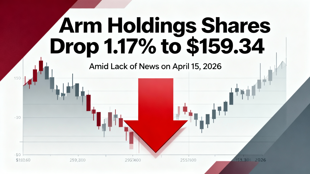 Arm Holdings Shares Drop 1.17% to $159.34 Amid Lack of News on April 15, 2026