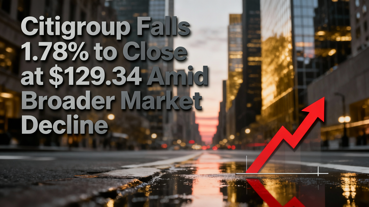 Citigroup Falls 1.78% to Close at $129.34 Amid Broader Market Decline