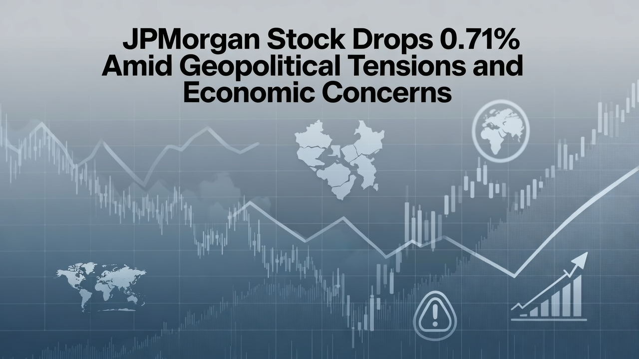 JPMorgan Stock Drops 0.71% Amid Geopolitical Tensions and Economic Concerns
