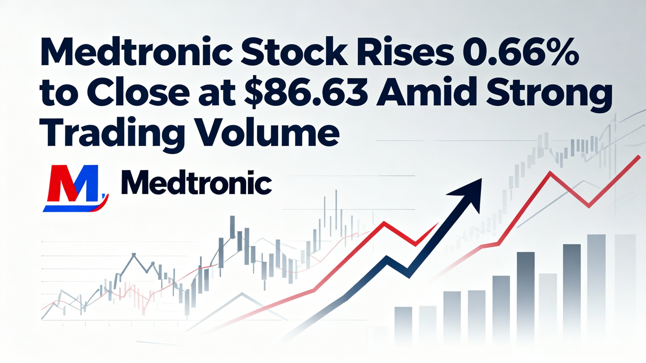 Medtronic Stock Rises 0.66% to Close at $86.63 Amid Strong Trading Volume