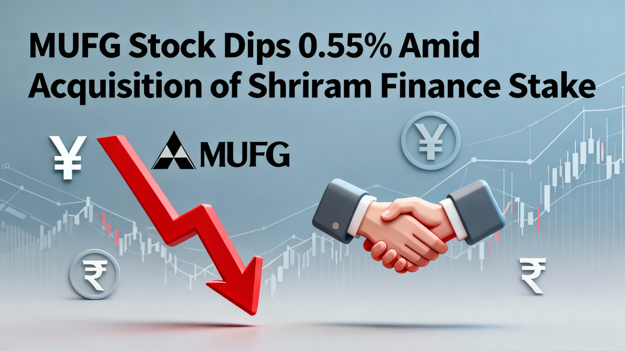 MUFG Stock Dips 0.55% Amid Acquisition of Shriram Finance Stake