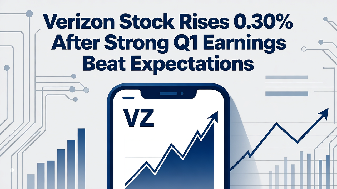 Verizon Stock Rises 0.30% After Strong Q1 Earnings Beat Expectations
