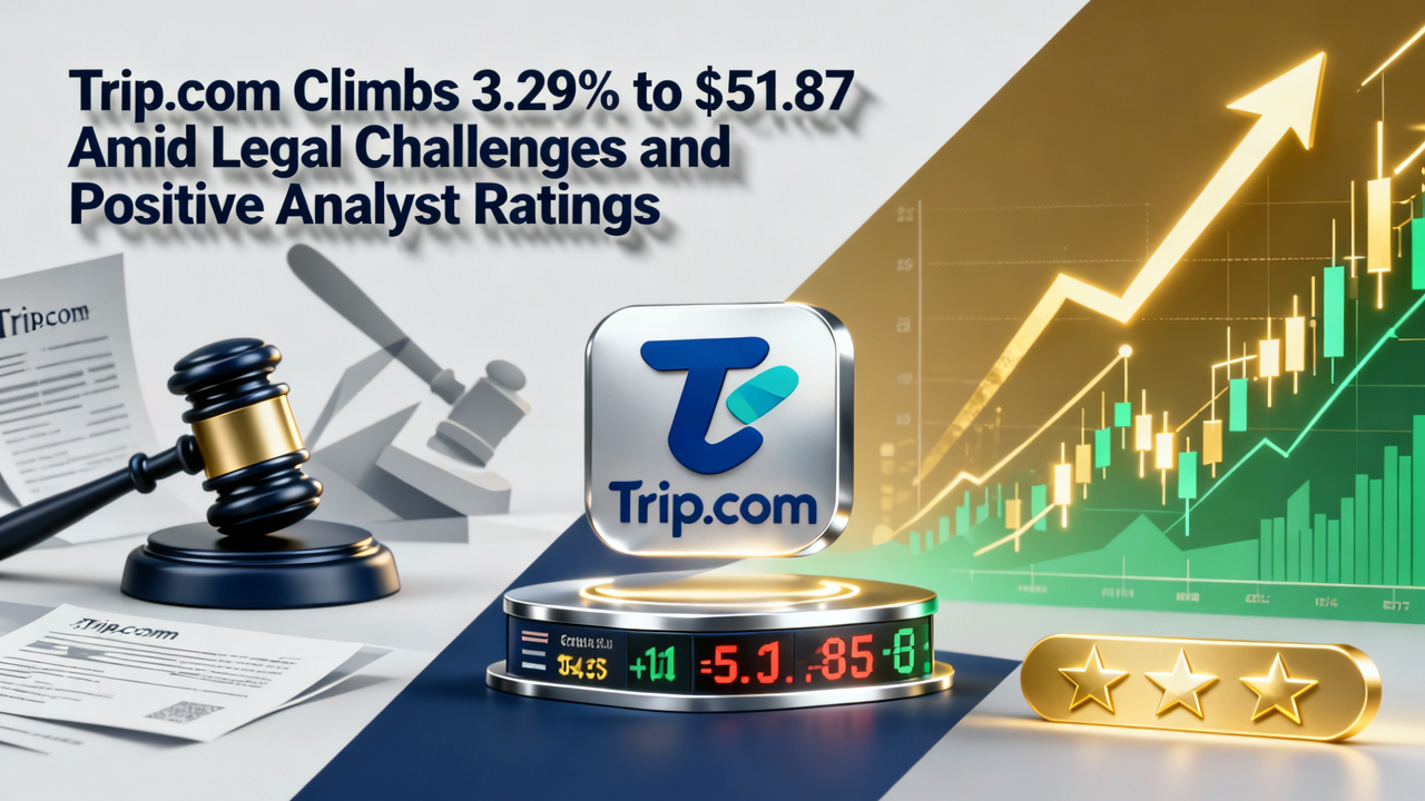 Trip.com Climbs 3.29% to $51.87 Amid Legal Challenges and Positive Analyst Ratings