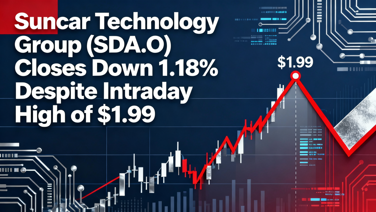 Suncar Technology Group (SDA.O) Closes Down 1.18% Despite Intraday High of $1.99