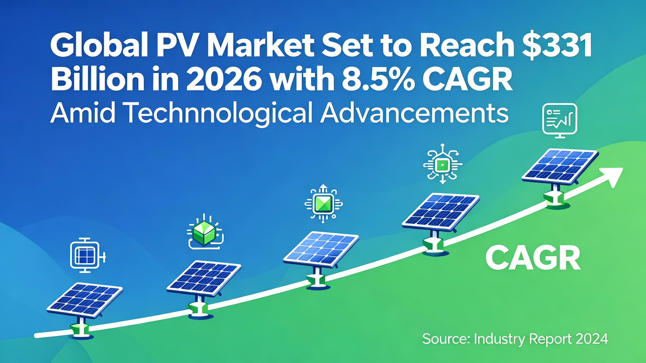 Global PV Market Set to Reach $331 Billion in 2026 with 8.5% CAGR Amid Technological Advancements