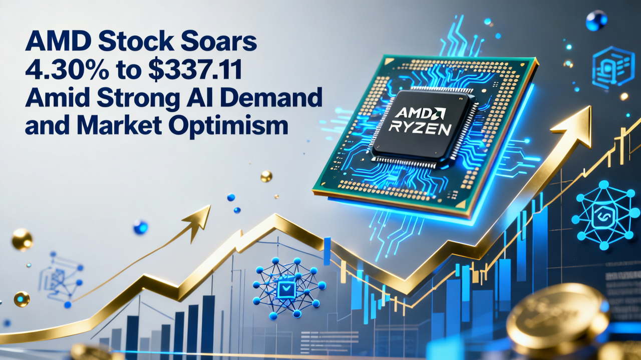 AMD Stock Soars 4.30% to $337.11 Amid Strong AI Demand and Market Optimism