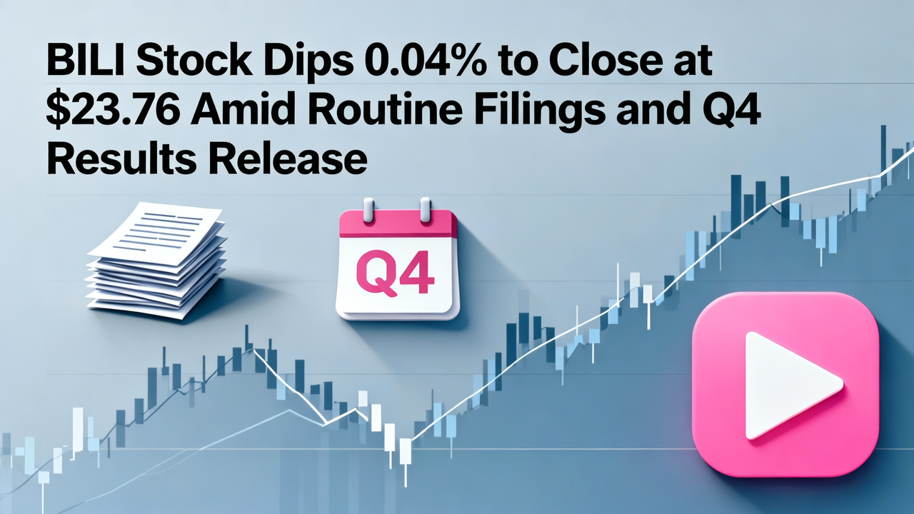 BILI Stock Dips 0.04% to Close at $23.76 Amid Routine Filings and Q4 Results Release