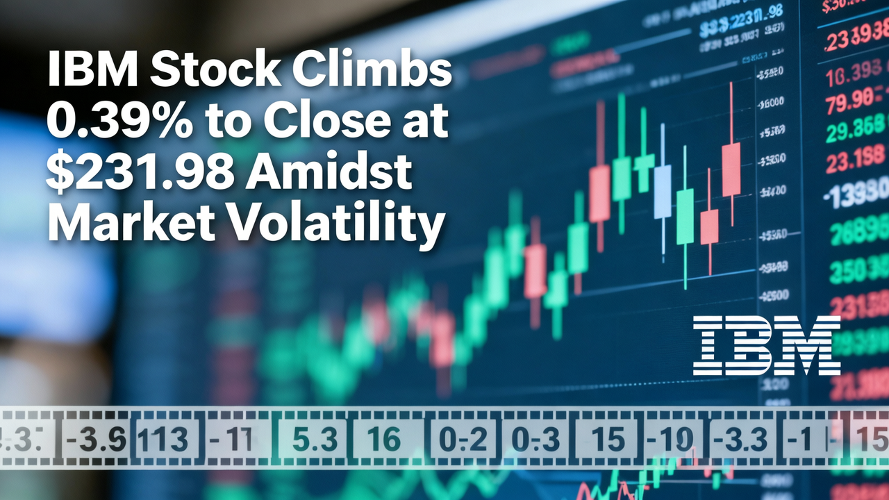 IBM Stock Climbs 0.39% to Close at $231.98 Amidst Market Volatility