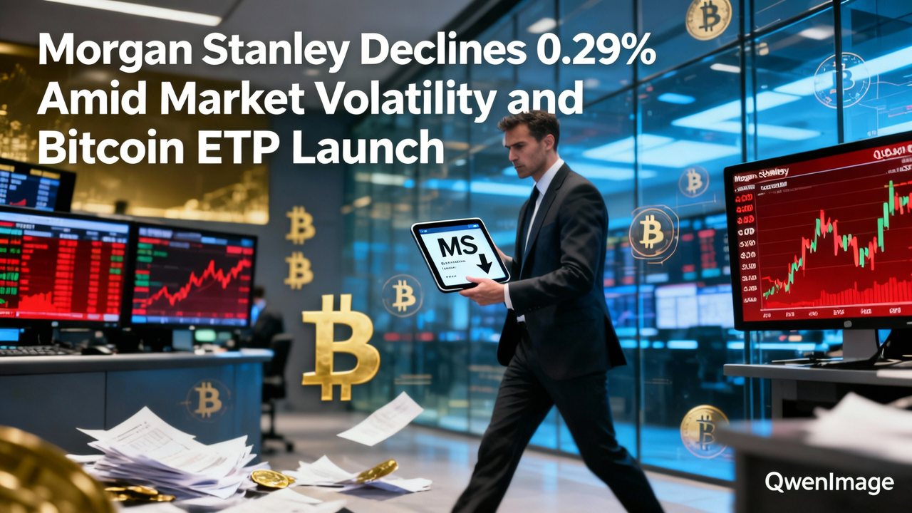 Morgan Stanley Declines 0.29% Amid Market Volatility and Bitcoin ETP Launch