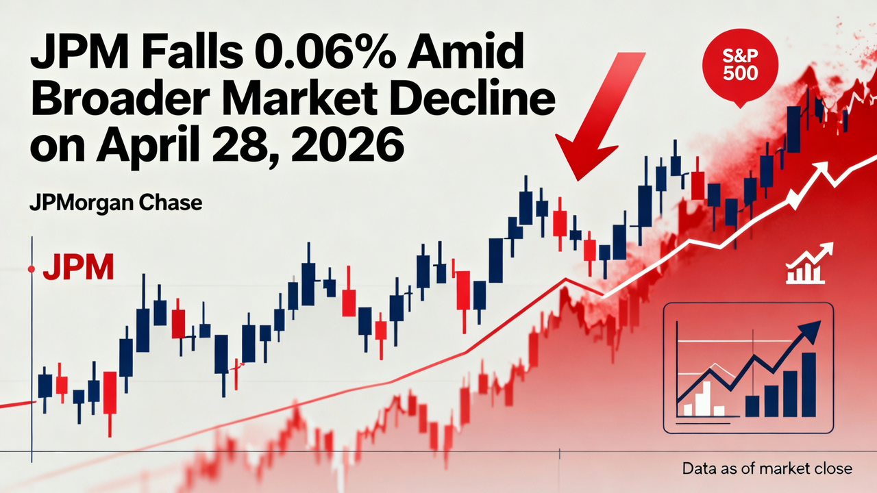 JPM Falls 0.06% Amid Broader Market Decline on April 28, 2026