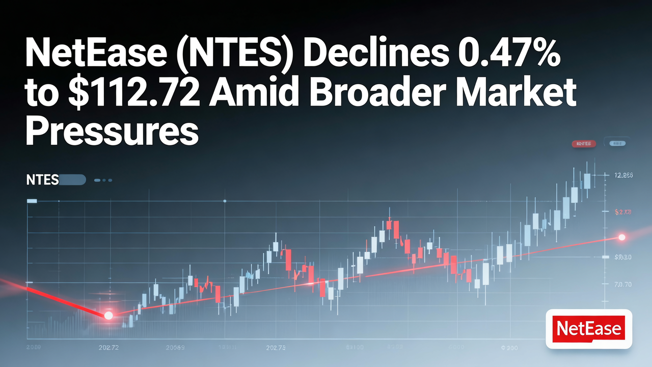 NetEase (NTES) Declines 0.47% to $112.72 Amid Broader Market Pressures